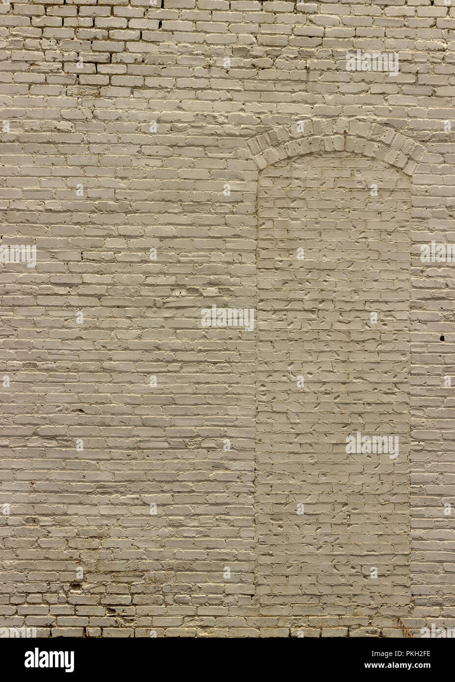 Antique, Painted Brick Wall Stock Photo