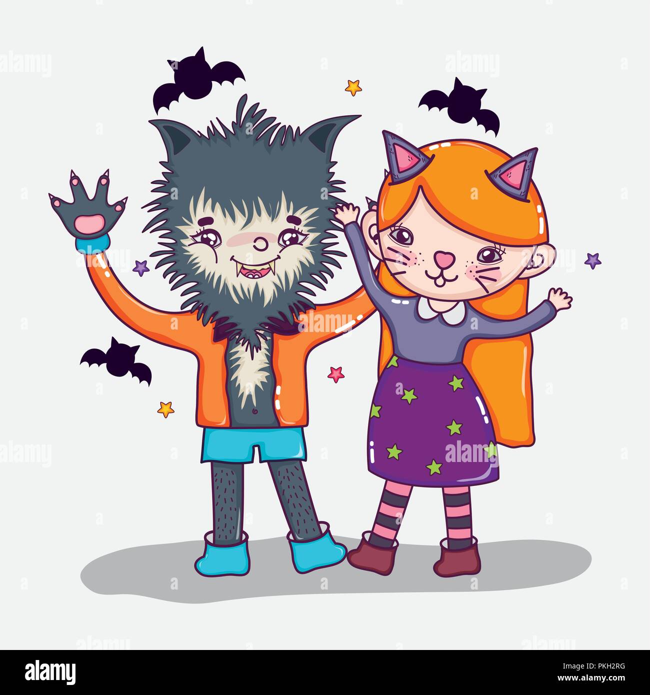 Halloween and kids cartoons Stock Vector Image & Art - Alamy