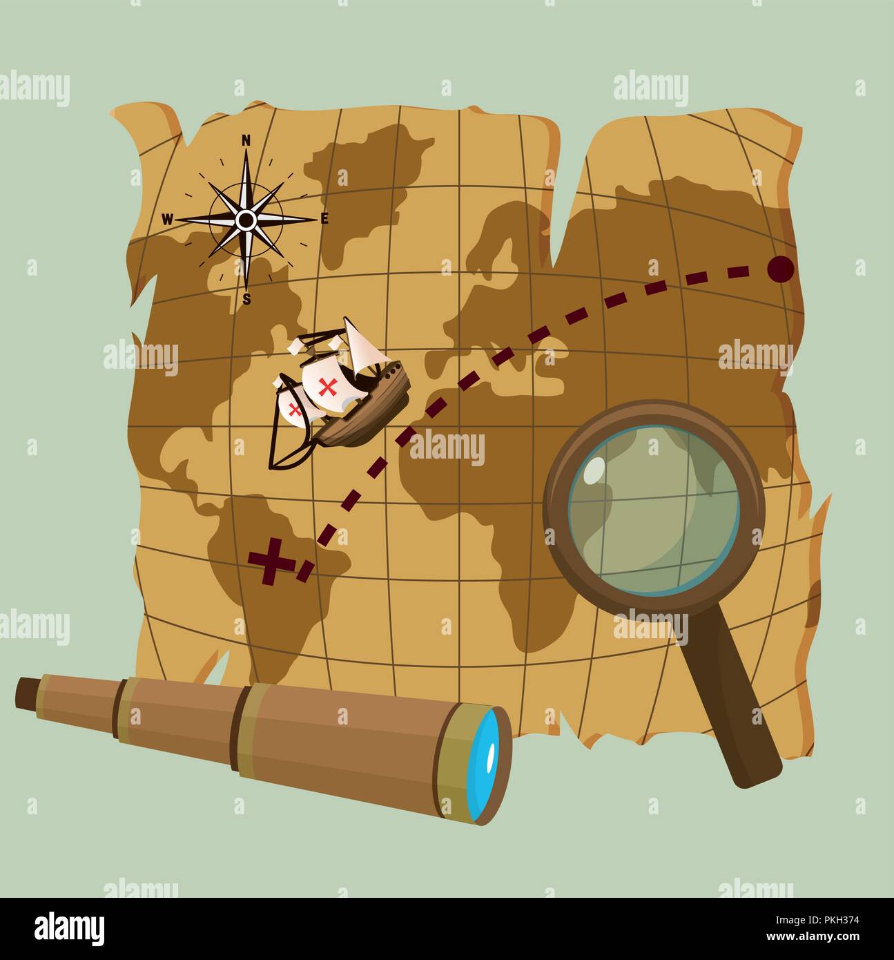 Colombus Svg Map Map World Columbus Stock Vector Images - Alamy
