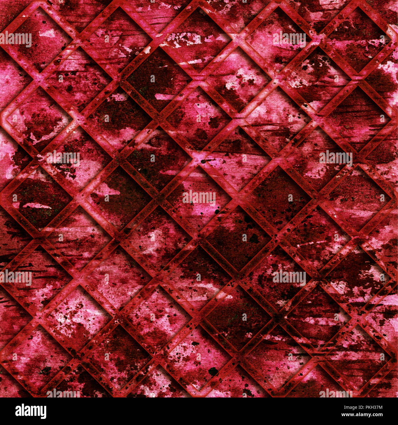 Red texture. World Blood Donor Day concept. Red grunge grid background.  Blood donation. Wine colored abstract wallpaper, poster and cover design.  Bloody seamless pattern. Color raster Stock Photo - Alamy