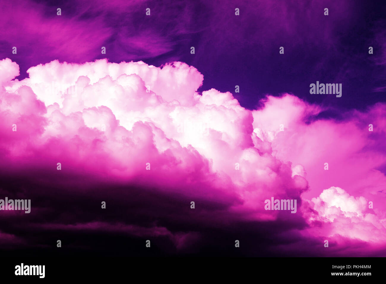 purple dramatic clouds in the dark sky Stock Photo - Alamy