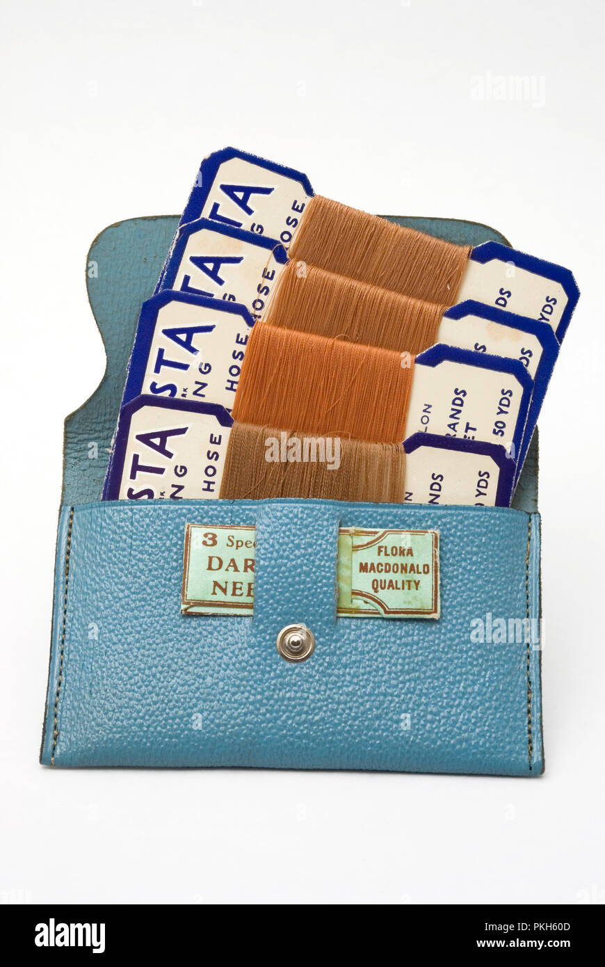 Vintage Nylon Mending Kit Stock Photo Alamy