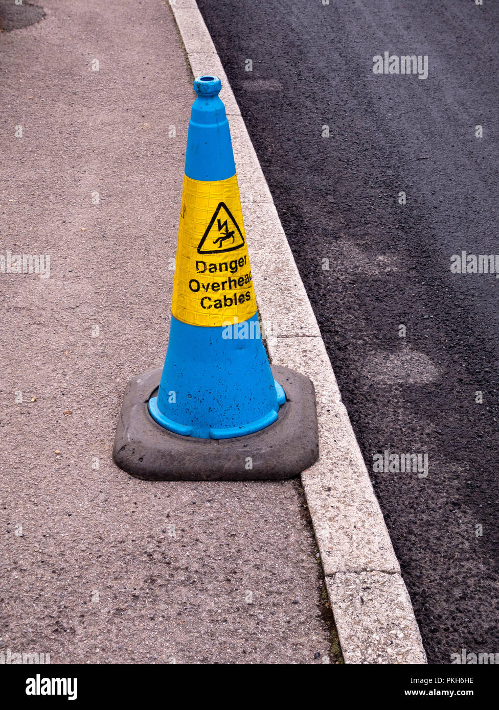 Traffic cone and blue hires stock photography and images Alamy