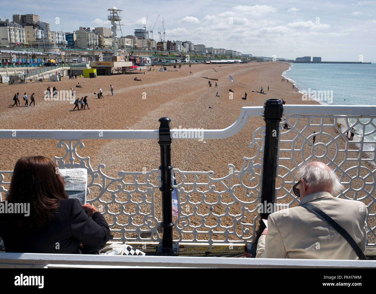 Brighton on the sea Stock Photo Alamy