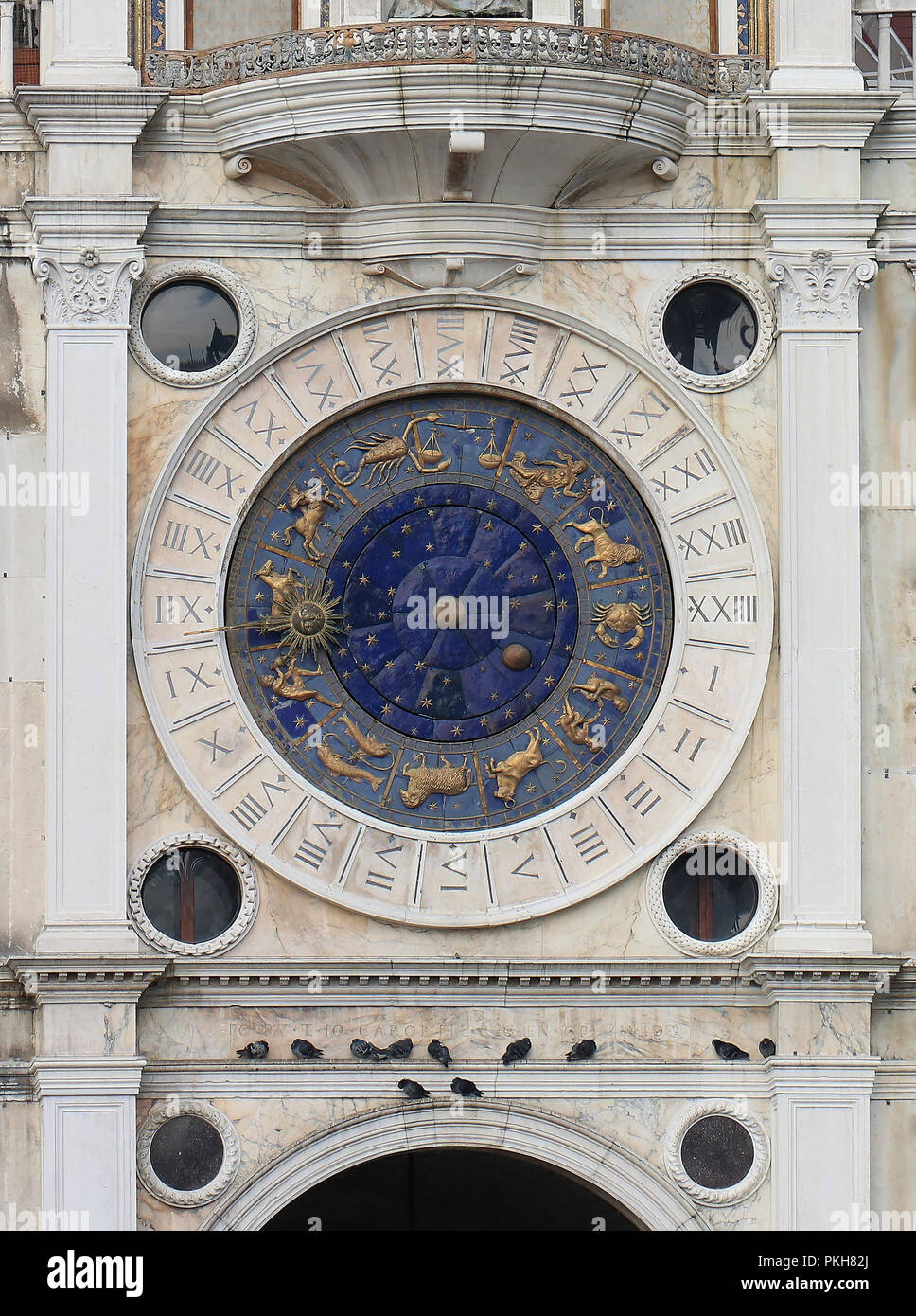 Ancient Clock Roman Numerals On Stock Photos & Ancient Clock Roman