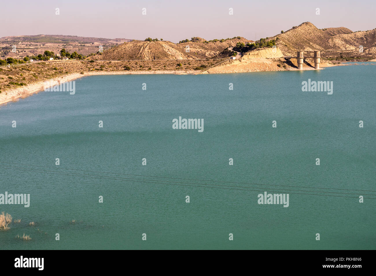 Blue Reservoir Lake Stock Photo - Alamy