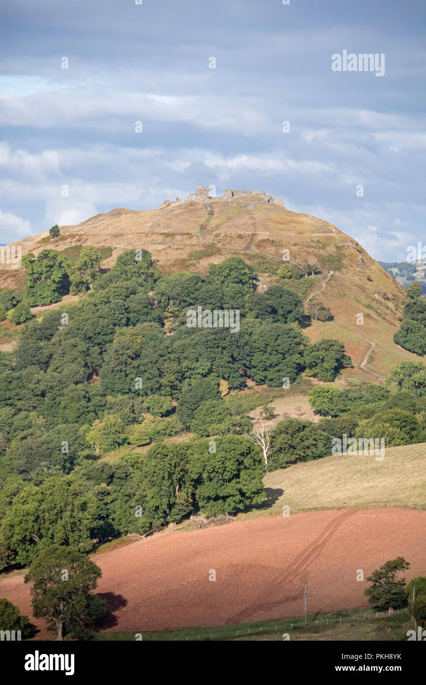 Castell Dinas Brân,"Crow Castle" a medieval castle occupying a