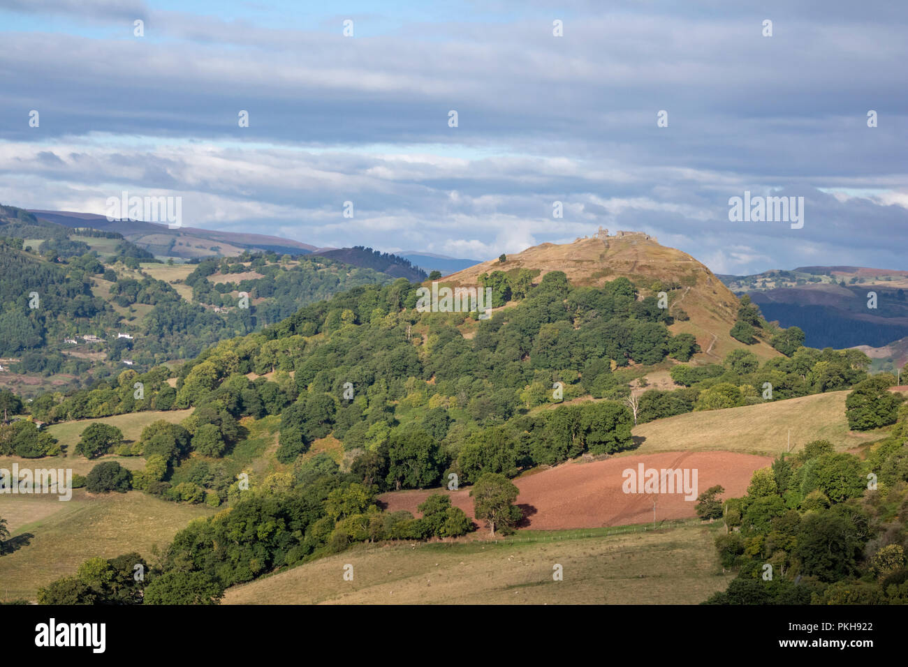 Castell Dinas Brân,"Crow Castle" a medieval castle occupying a
