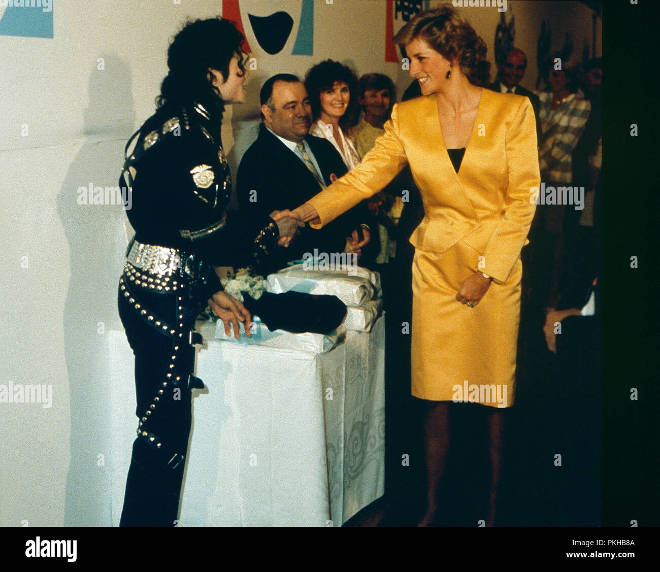 Uk Michael Jackson And Princess Diana At A Polo Match Circa Late 1980s Captioned On 21st April 2011 Ref Lmk11 28034 210411 Dickinson Landmark Mediapunch Stock Photo Alamy