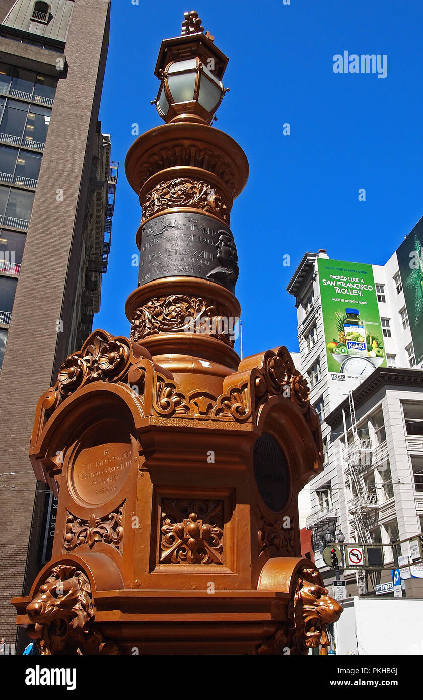 Lotta Crabtree fountain public monument, San Francisco, California Stock Photo Alamy