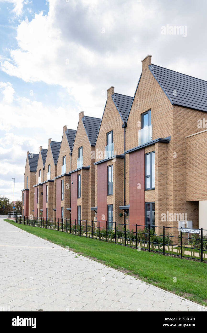 New homes being built in Northstowe, South Cambridgeshire