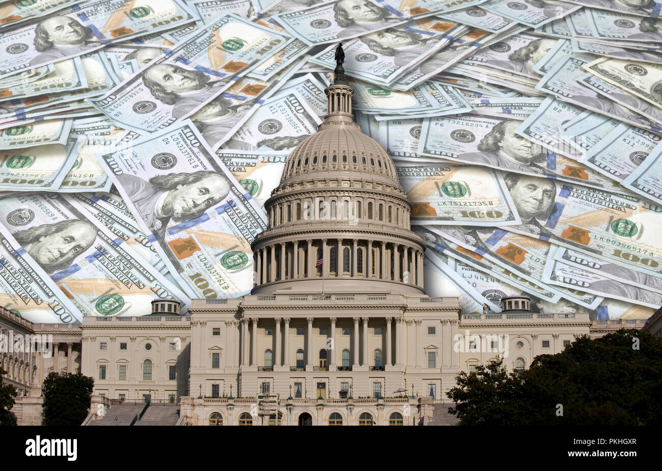 Congress spending and wasting your money. Stock Photo