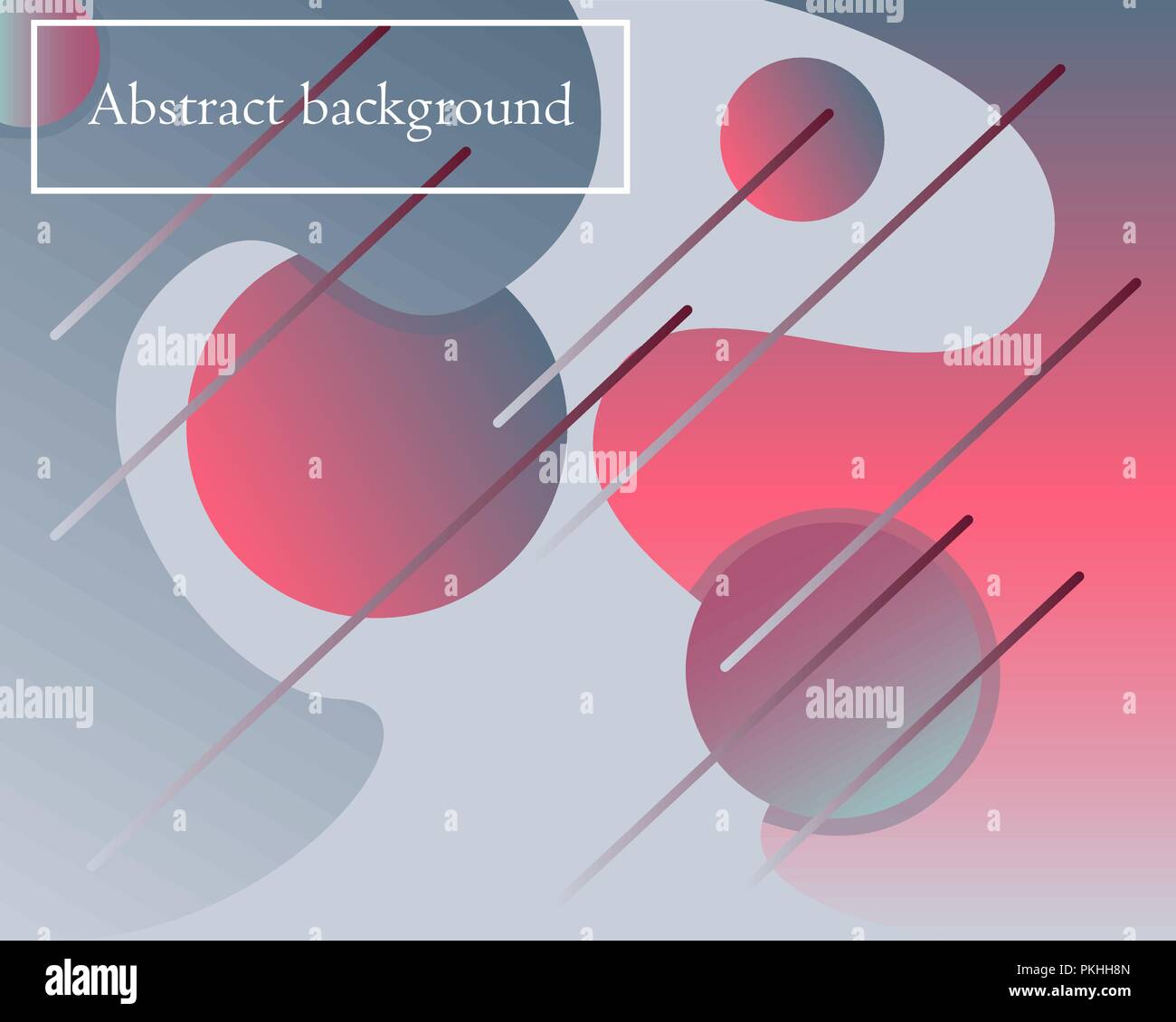 Modern vector artistic background with geometric and fluid elements. Stock Vector