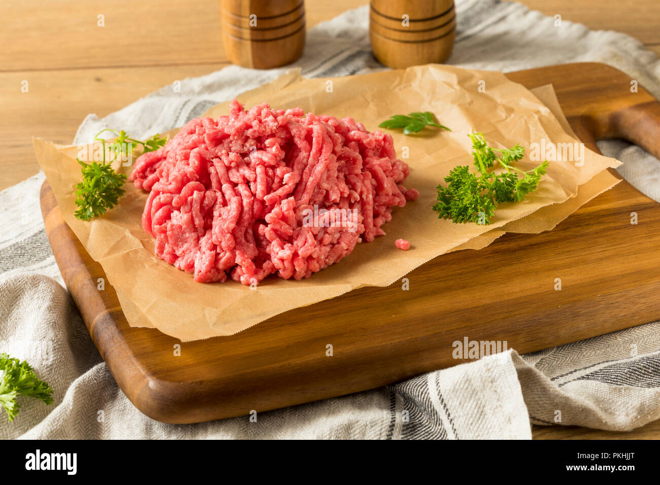 Organic Grass Fed Ground Lamb Meat Ready to Cook Stock Photo - Alamy