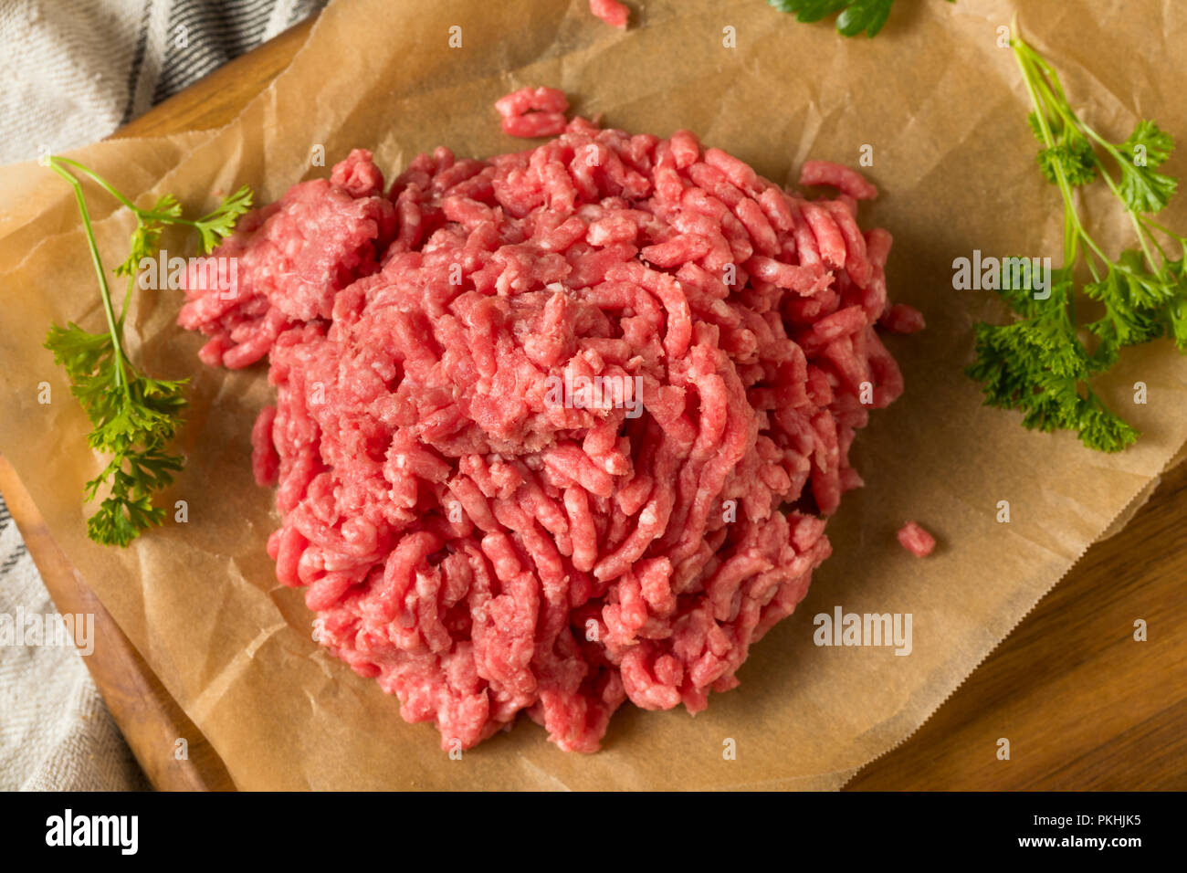 Organic Grass Fed Ground Lamb Meat Ready to Cook Stock Photo - Alamy