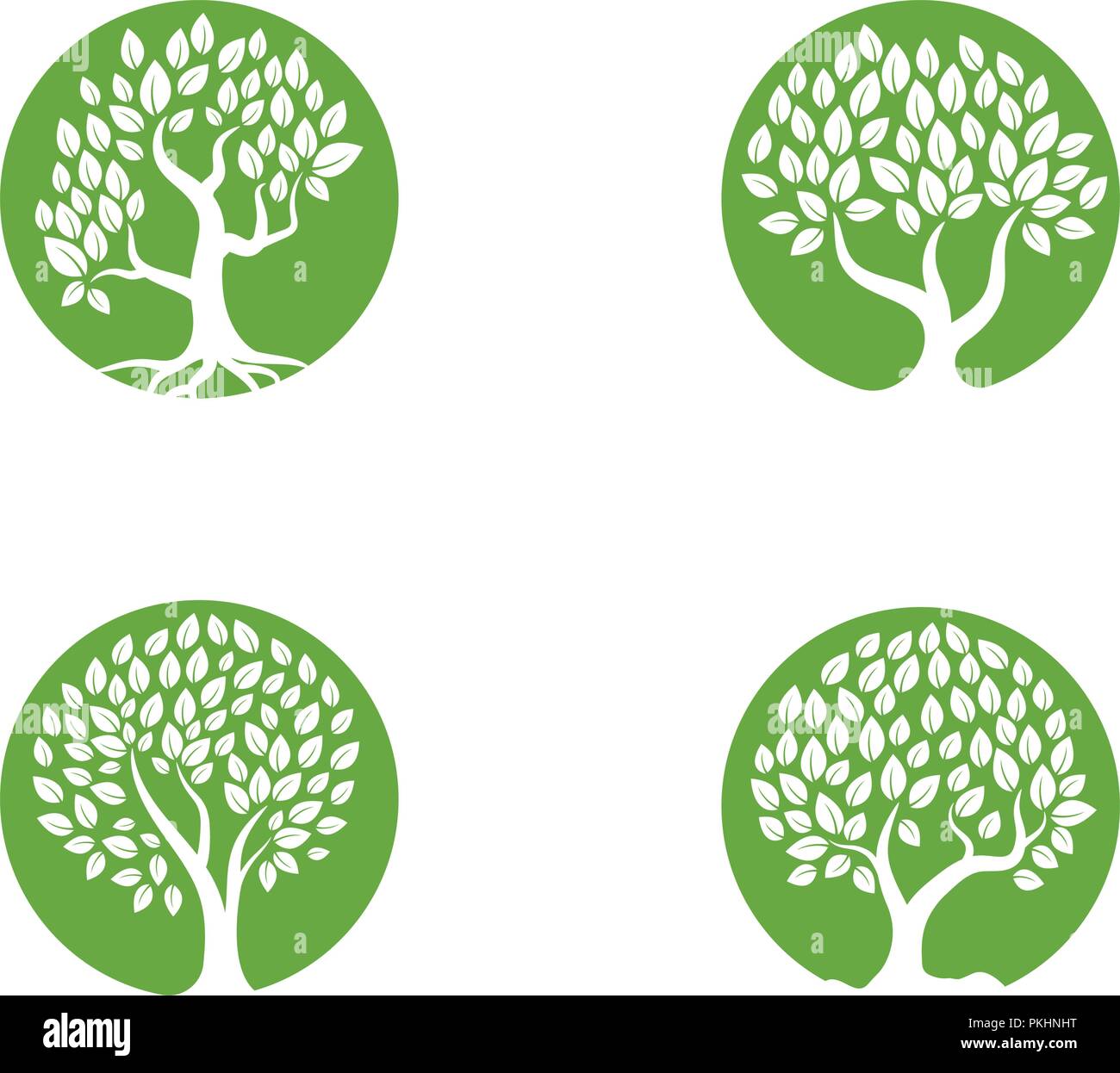 Logos of green Tree leaf ecology nature element vector Stock Vector ...