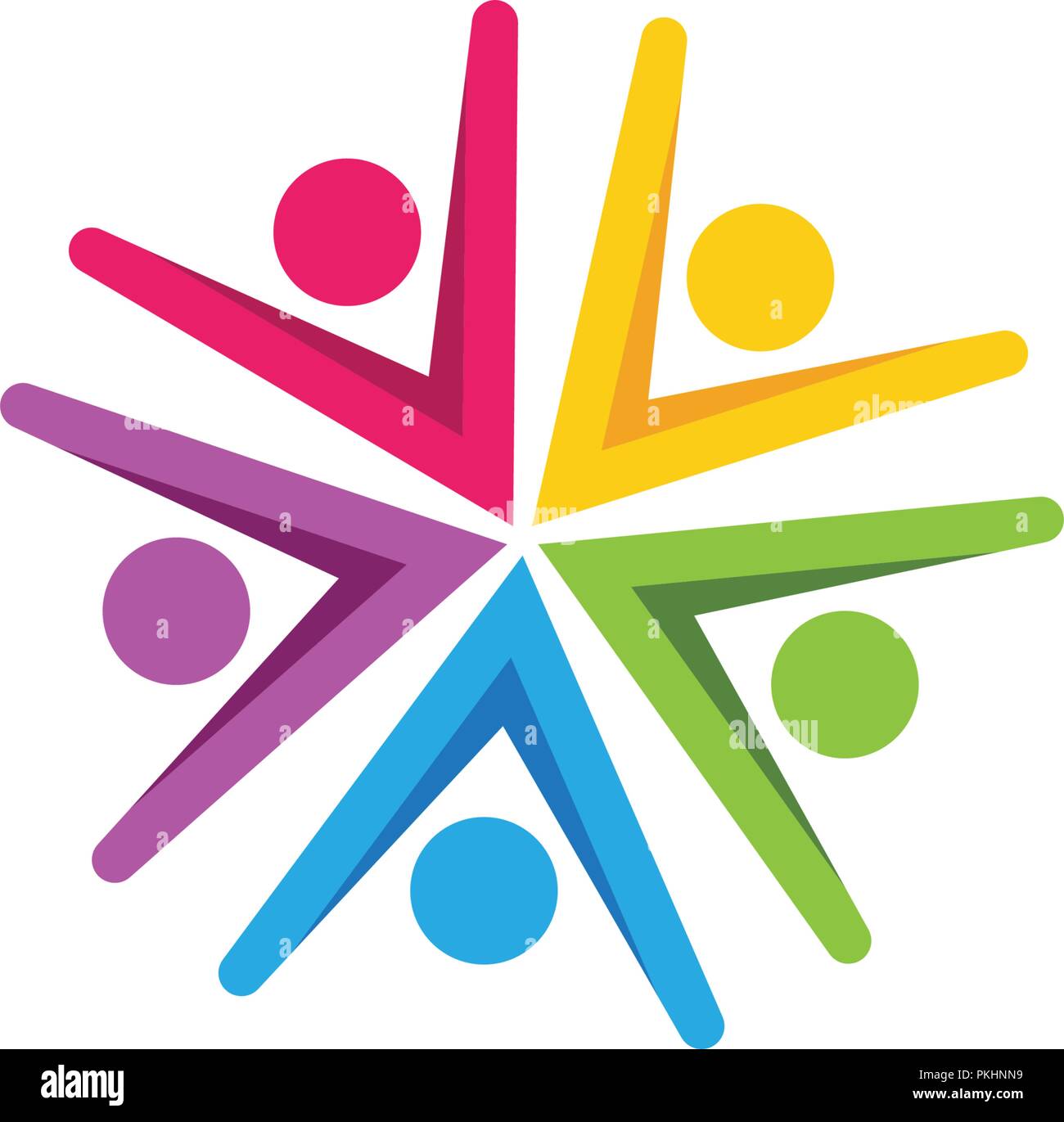 Community, network and social icon design template Stock Vector Image ...