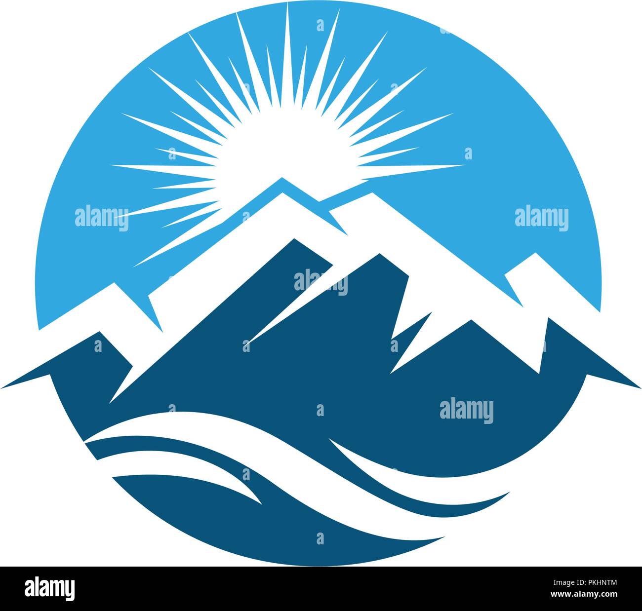 Mountain vector icon illustration design template Stock Vector Image ...