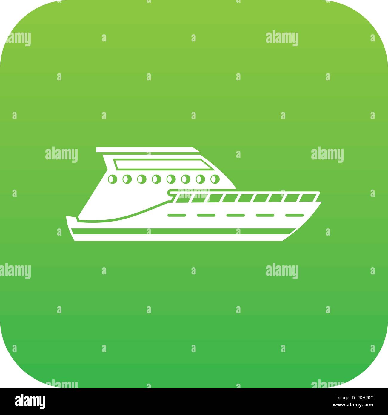 Yacht icon digital green Stock Vector Image & Art - Alamy