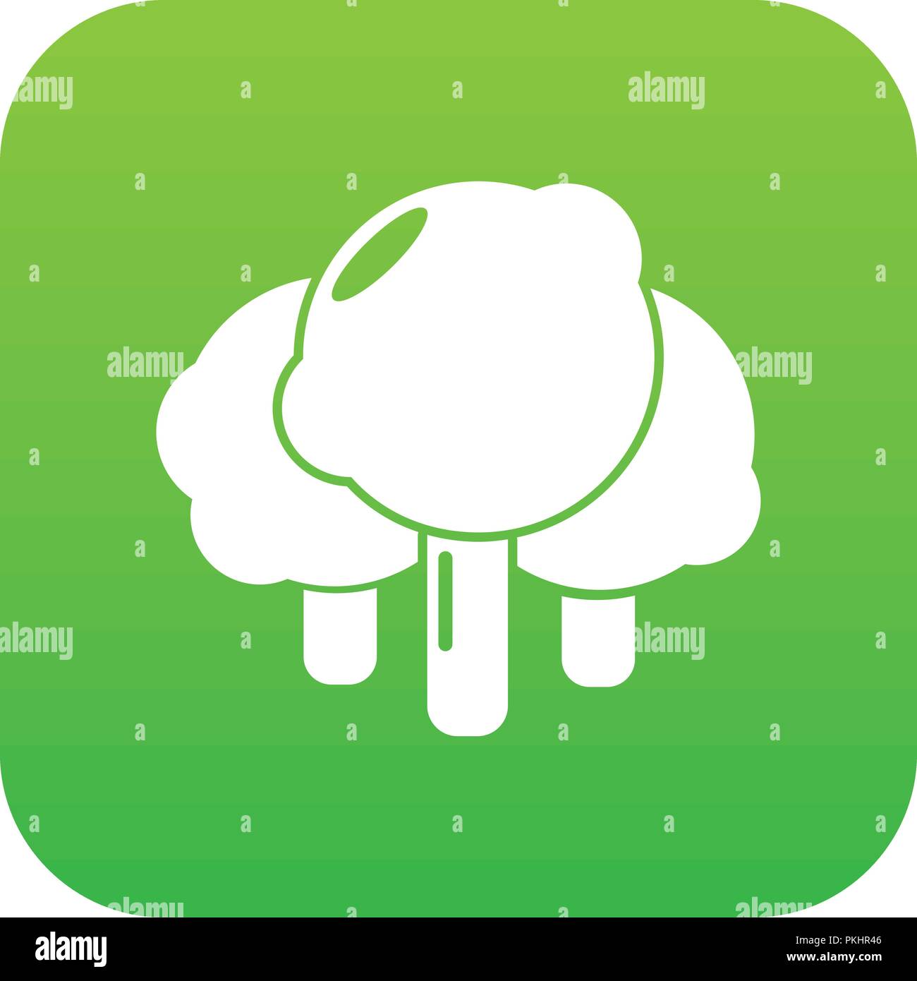 Forest icon green vector Stock Vector Image & Art - Alamy