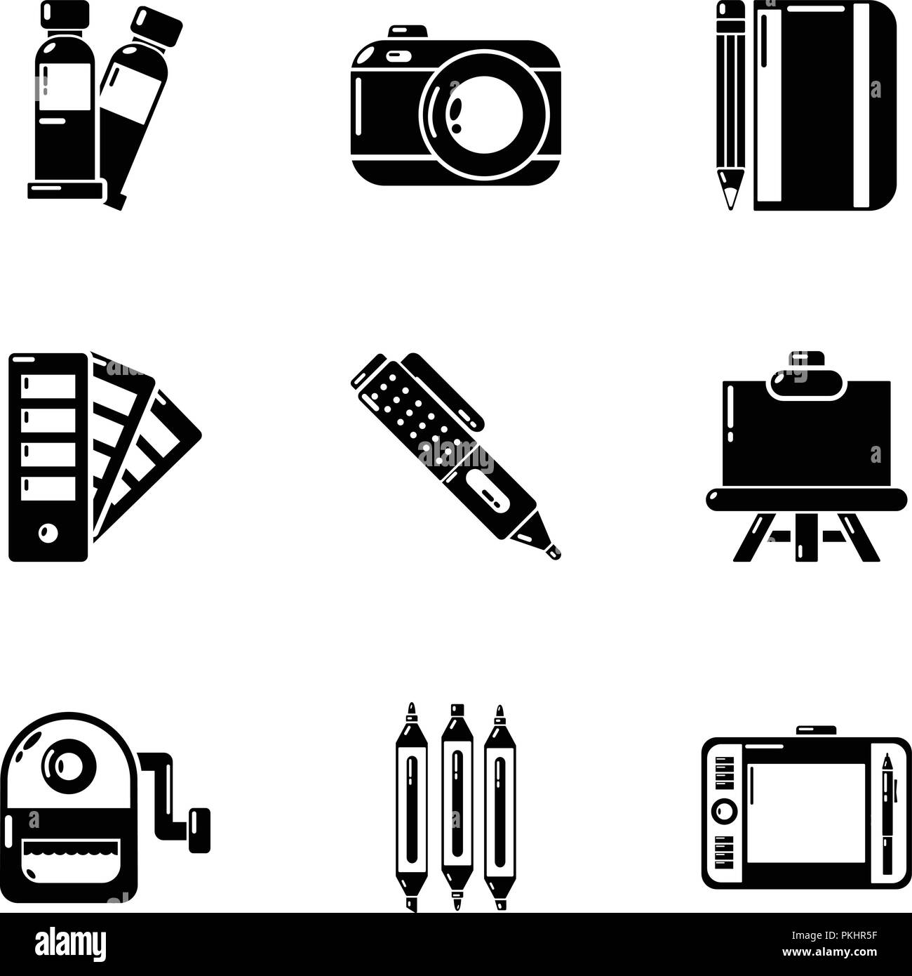 Design tools icons set, simple style Stock Vector Image & Art Alamy