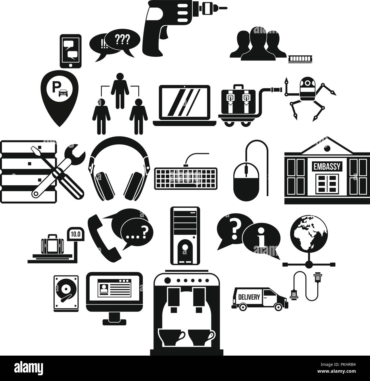 Headset style guide hi-res stock photography and images - Alamy