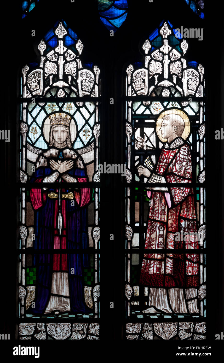 Stained glass window in All Saints Church, Thorpe Acre, Loughborough