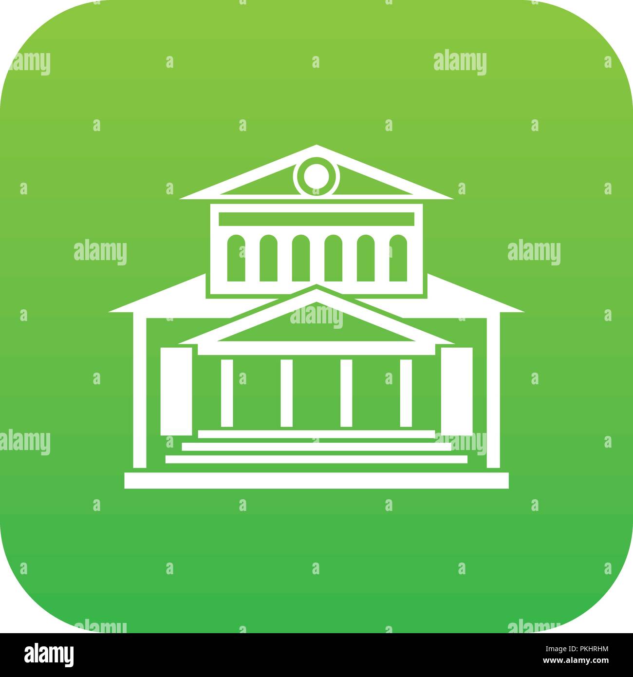 Theater building icon digital green Stock Vector Image & Art - Alamy