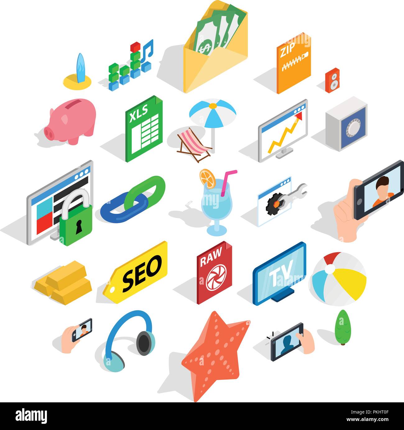 Camera phone icons set, isometric style Stock Vector Image & Art - Alamy