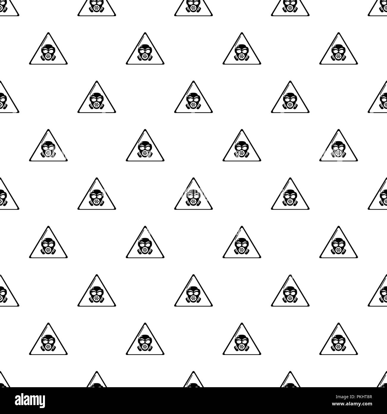Gas mask icon, simple style Stock Vector