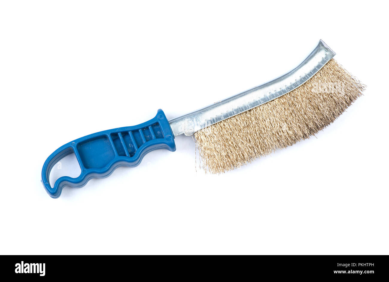 Metal brush grinder isolated on white background Stock Photo