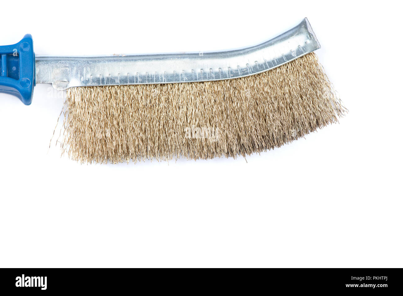 Metal brush grinder isolated on white background Stock Photo