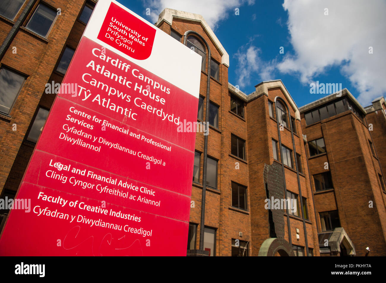 A view of the University of South Wales in Cardiff city centre Stock Photo  - Alamy