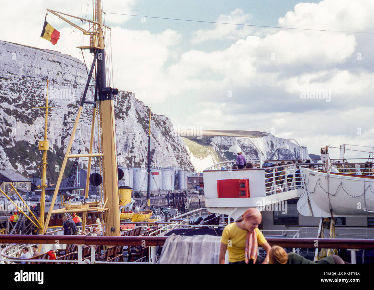 Port of Dover in Kent, England. Original archive photo taken in September 1971. Stock Photo