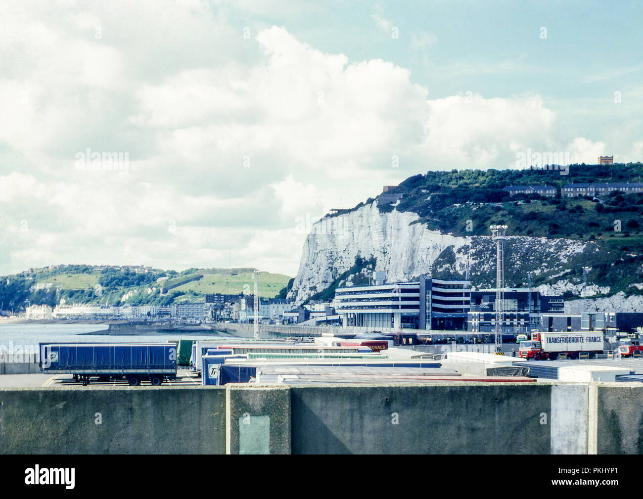 Port of Dover in Kent, England. Original archive photo taken in September 1971. Stock Photo