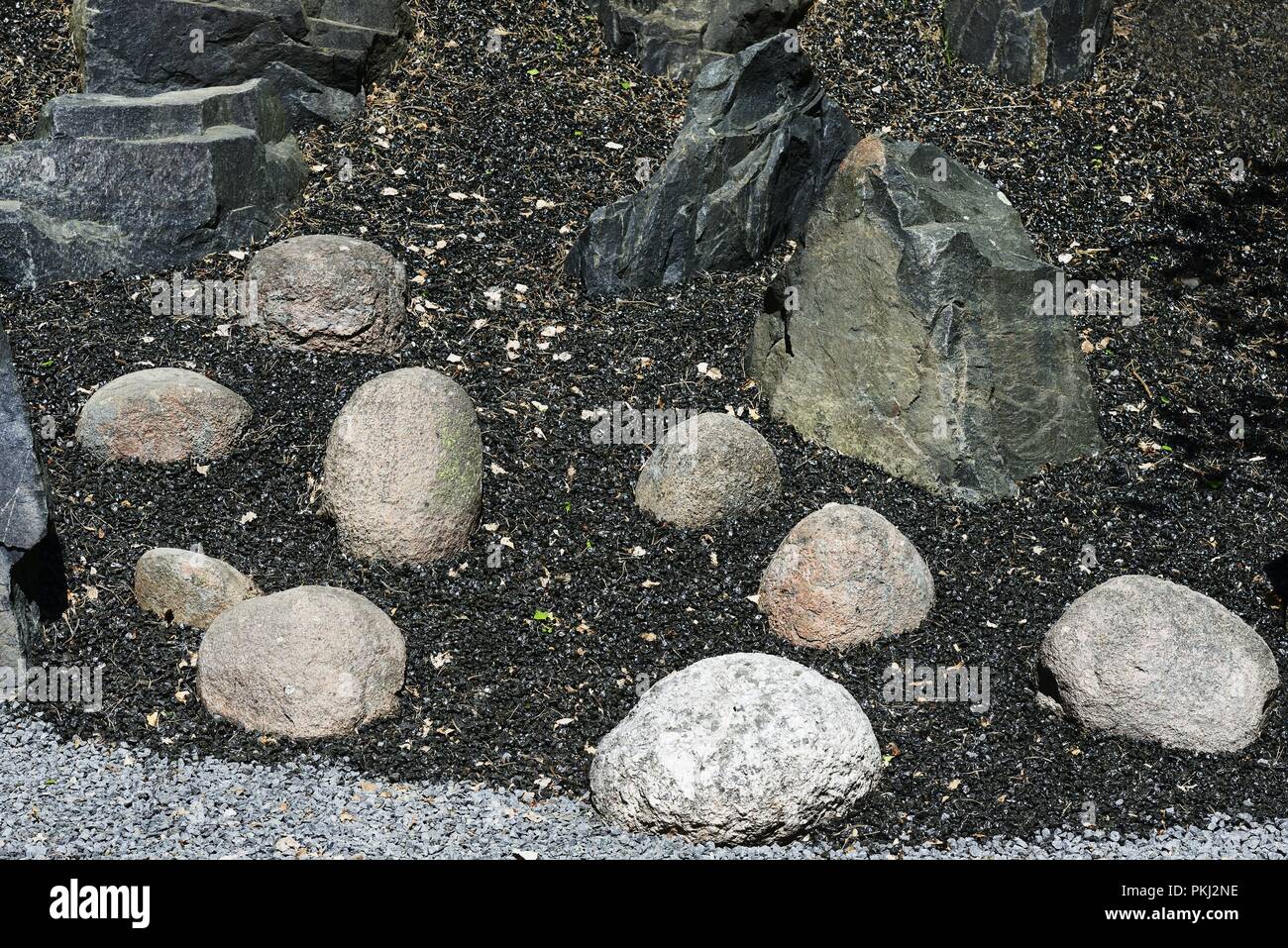 stones of different shapes, sizes and types Stock Photo Alamy