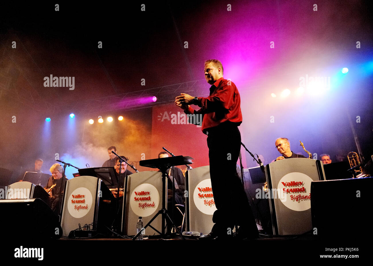 The Valley Sound Big Band performing on the Deliverance festivities in Antwerp (Belgium, 05/09/2008) Stock Photo