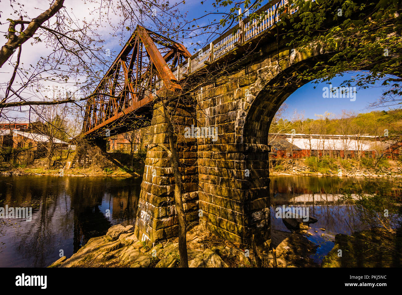 Rail Road Bridge Collinsville, Connecticut, USA Stock Photo Alamy
