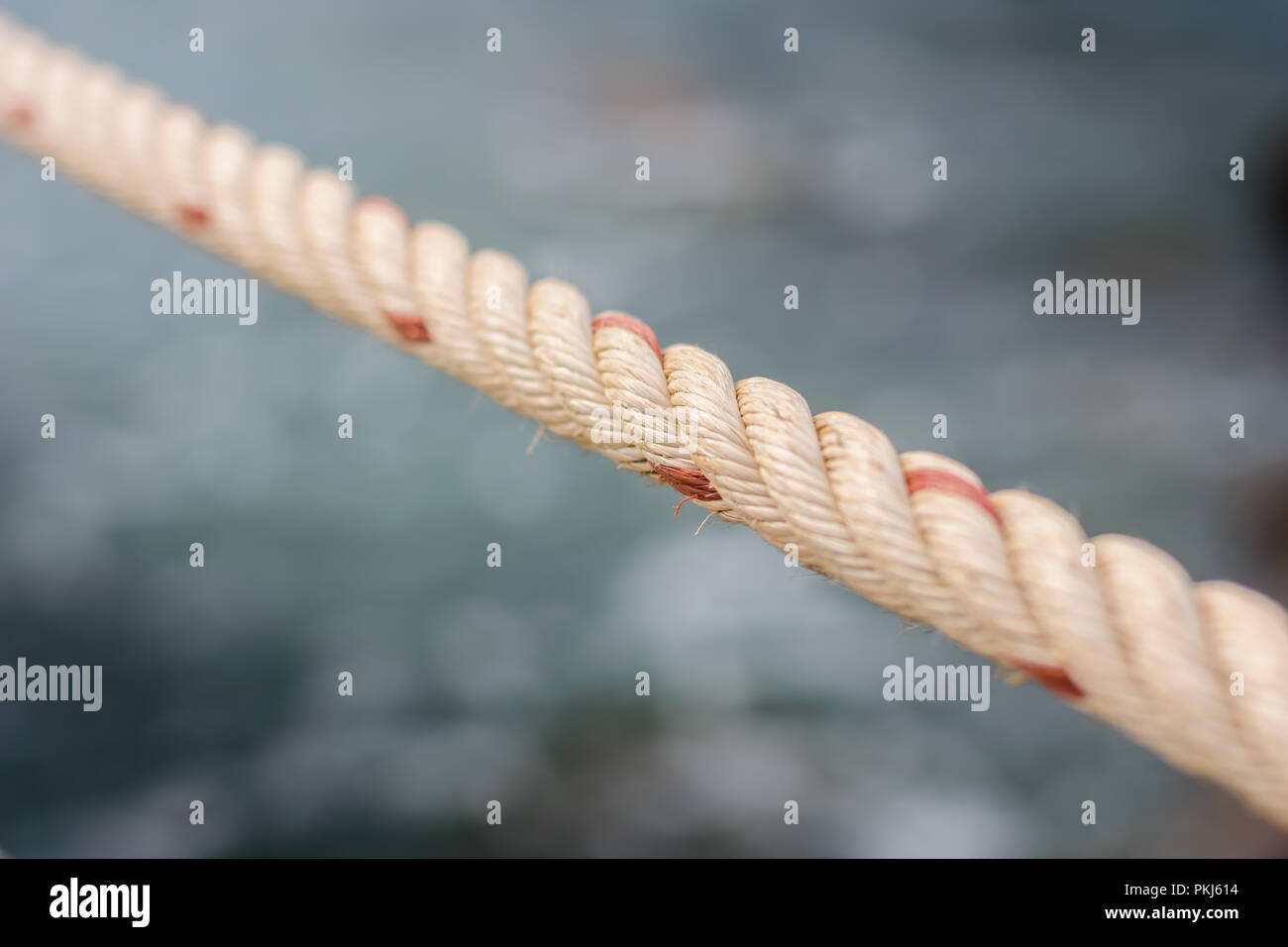 close up and detail textured of rope Stock Photo