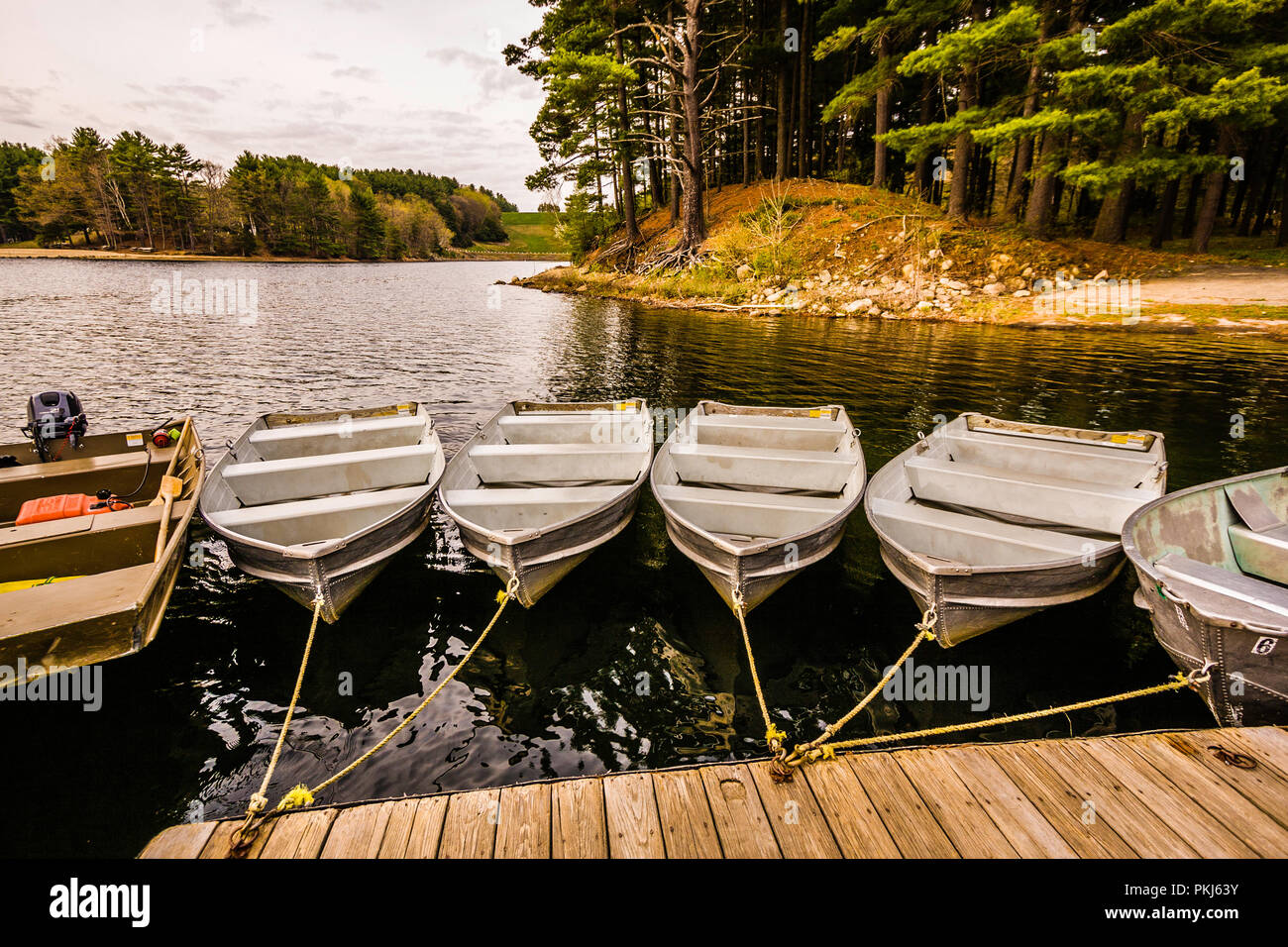 Boats Lake McDonough Barkhamsted, Connecticut, USA Stock Photo Alamy
