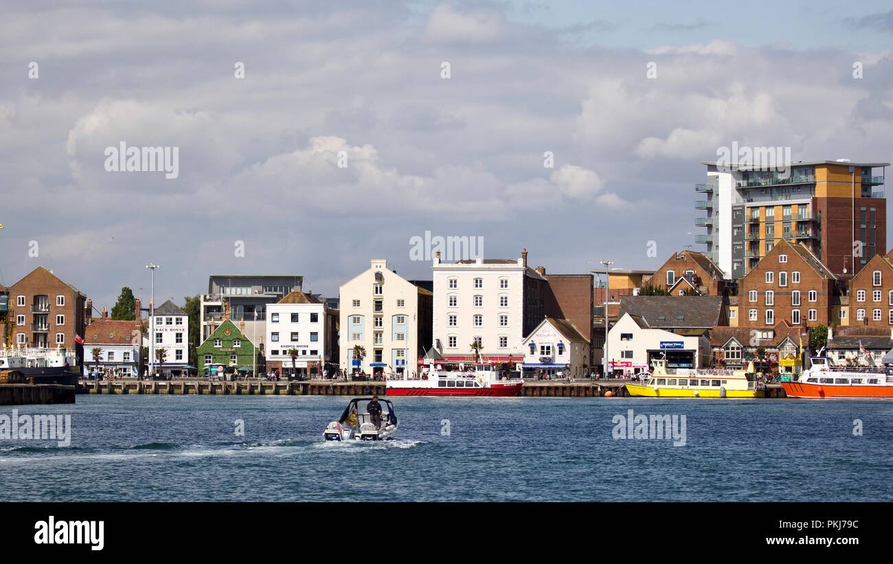 View of Poole Harbour Stock Photo - Alamy