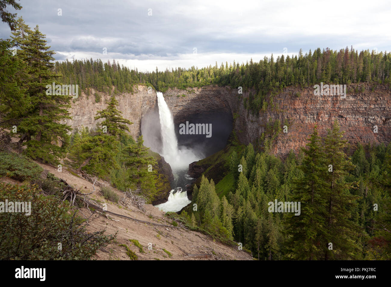 Helmcken Falls in Wells Gray Provincial Park. British Columbia, Canada. Stock Photo