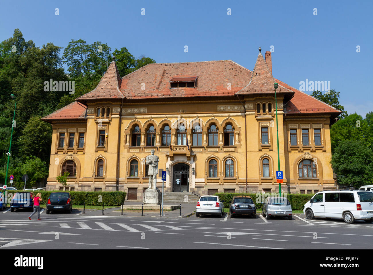 The Biblioteca Judeteana George Baritiu Brasov (Biblioteca Județeană George  Barițiu) in Brasov, Romania Stock Photo - Alamy