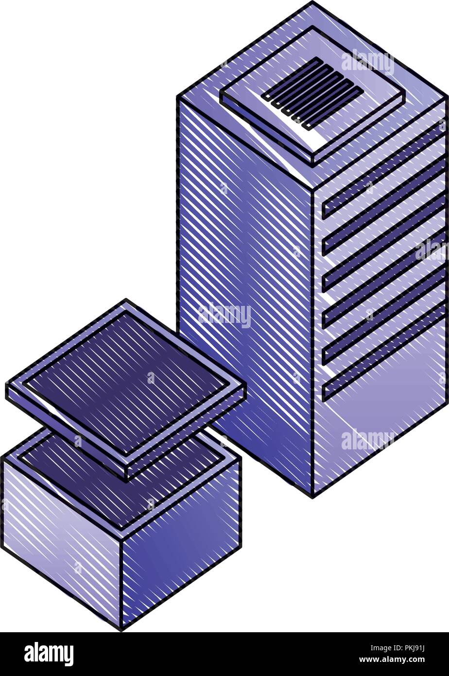 Data center and floor Stock Vector Images - Alamy