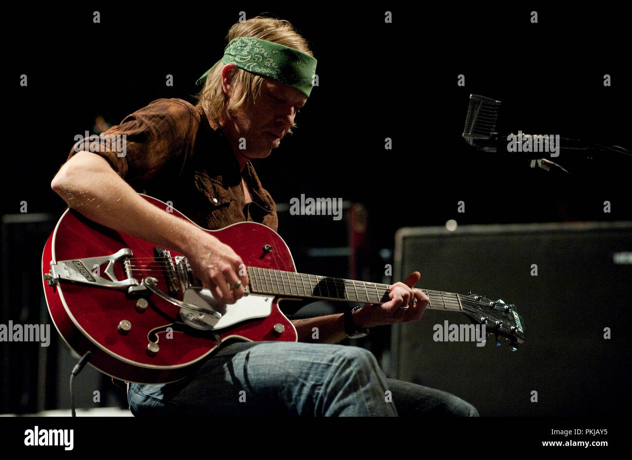 American band Woven Hand playing at the Cirque Royal, Brussels, during the Nuits du Botanique festival (Belgium, 07/05/2009) Stock Photo