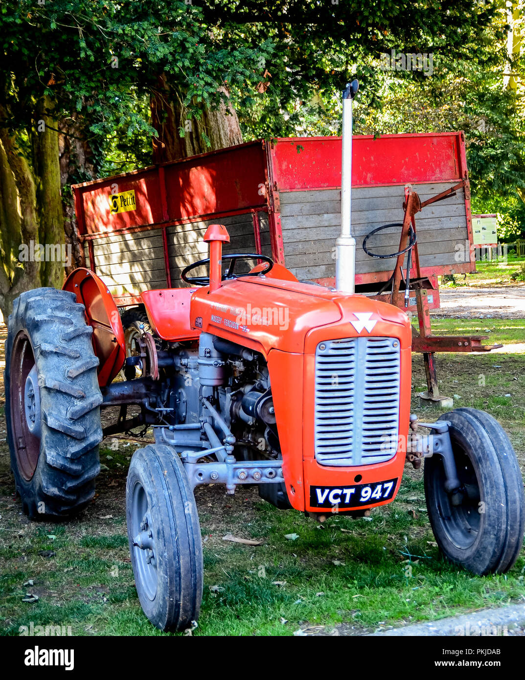 Old Massey Ferguson tractor Stock Photo