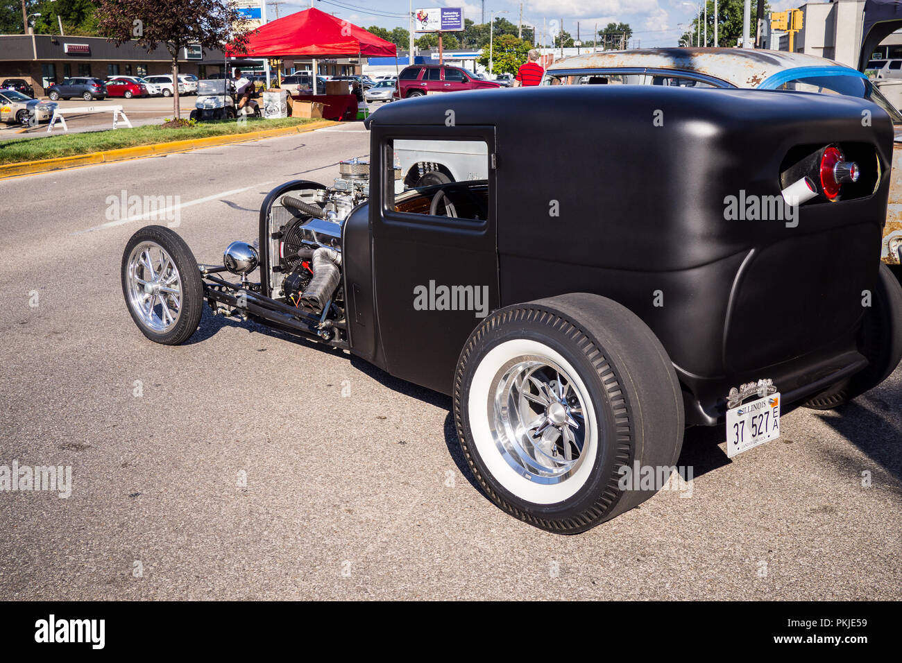Eville Shindig 2018 car show in Evansville, Indiana. Featuring lots of classic restored vehicles