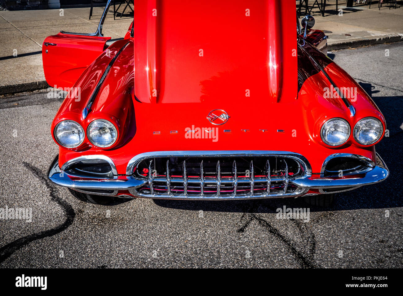 Eville Shindig 2018 car show in Evansville, Indiana. Featuring lots of