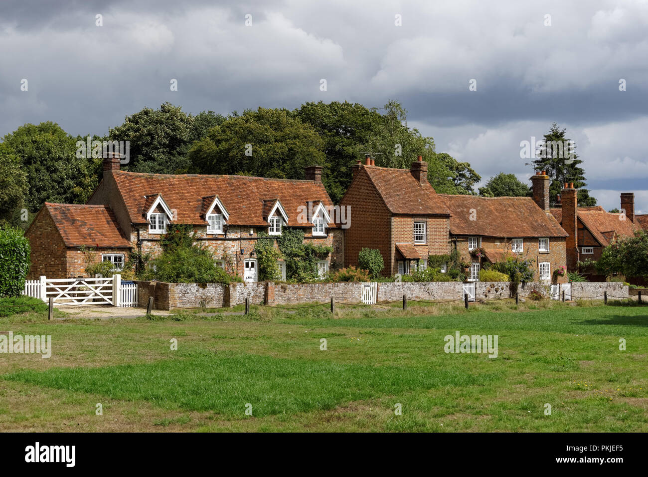 Houses in The Lee village in the Chiltern Hills, Buckinghamshire, England United Kingdom UK Stock Photo