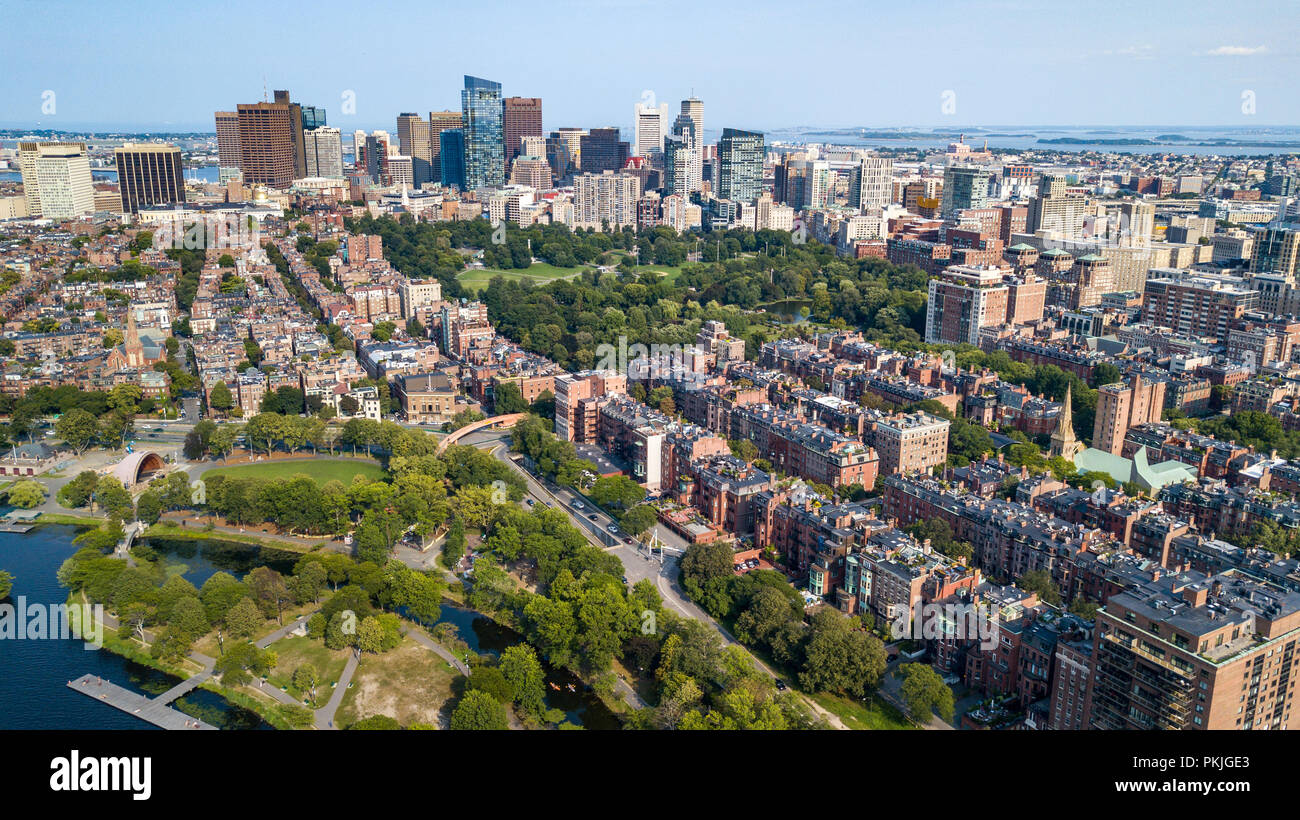Boston Skyline, Boston, MA, USA Stock Photo